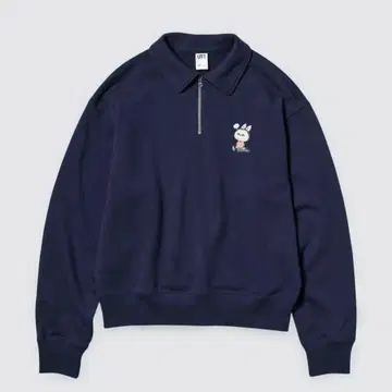 러브브 하프 지퍼 맨투맨 S 사이즈