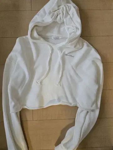 AMATERAS 후드 부착 크롭 맨투맨