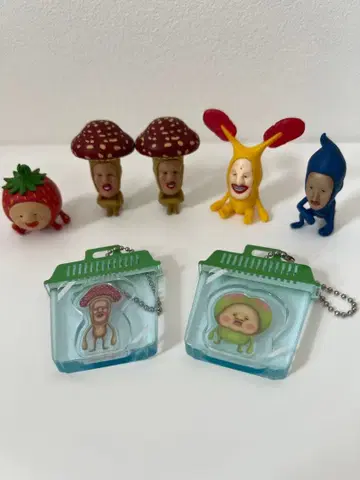 가격 인하! 1체 추가! 코비토즈칸 앉아 마스코트 6체와 키링