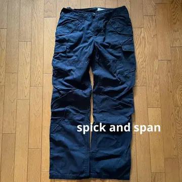 spick and span 스트레이트 카고 팬츠 드로스트 남성용