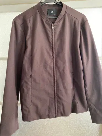 HARE 노카라 자켓 M 브라운