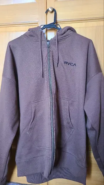 RVCA 브라운 풀 집업 후드티