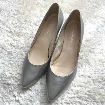 Odette e Odile 실버 펌프스 우천 겸용