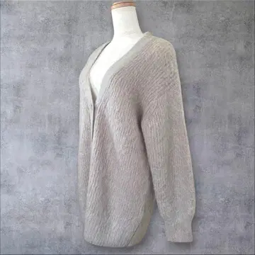 새상품급 어반리서치 로쏘 모헤어 혼방 헤어리 미들 가디건