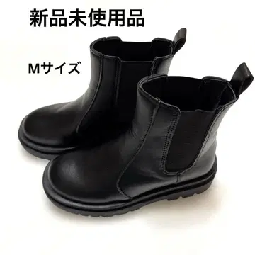 블랙 사이드 고어 부츠 합성 피혁 M 사이즈