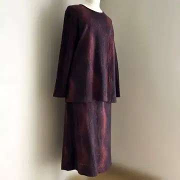 새상품급 셋업 스웨터, 스커트 그라데이션 15사이즈 벨바라드