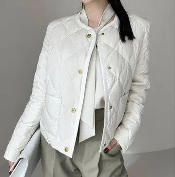 anuans TAION 노카라 퀼팅 숏 다운 프리 사이즈