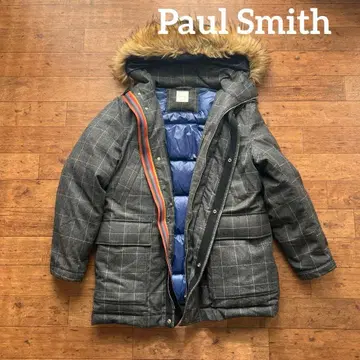 Paul Smith 체크 무늬 다운 자켓 스트라이프