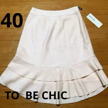 TO BE CHIC 플레어 스커트 사이즈 40 핑크.