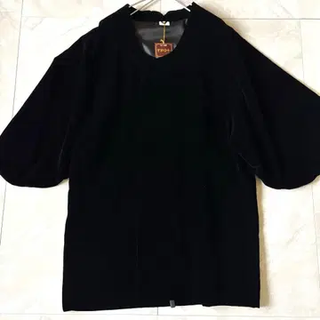 부도코트 ICHIDA 일본 의류 코트 블랙 L 새상품 벨벳 일본제