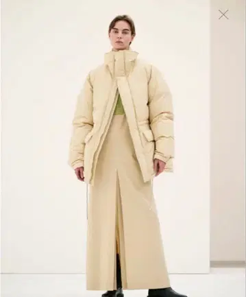 Auralee FINX POLYESTER CHAMBRAY 다운