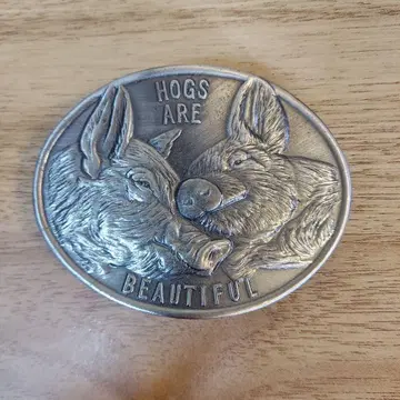 벨트 버클 아메리칸 빈티지 hogs are beautiful