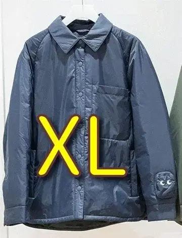 새상품 유니클로 안야 힌드마치 퍼프 테크 셔츠 자켓 XL 네이비