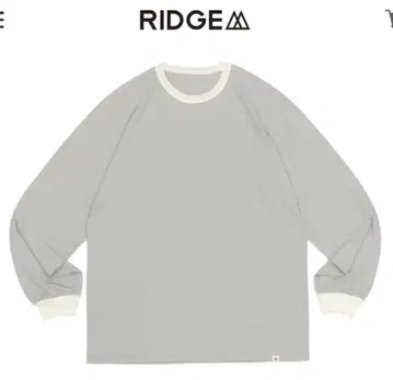RIDGE 긴팔 T셔츠 남성용 S 그레이 메리노울