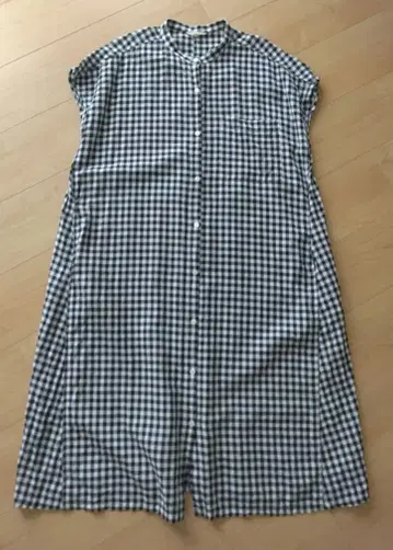 studio CLIP 체크 무늬 반팔 셔츠 원피스 M