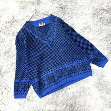 [스테파넬] 총 패턴 니트 이탈리아제 지오메트릭 기하학 패턴 멋짐