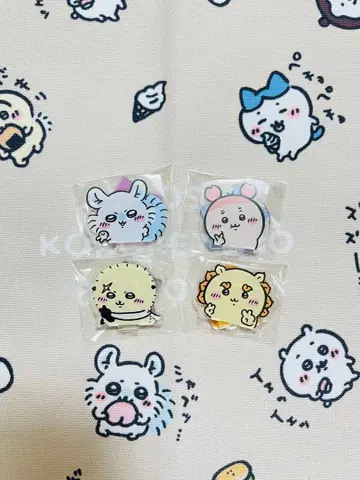 4종 세트 치이카와 복권 피스! 모두의 아크릴 스탠드