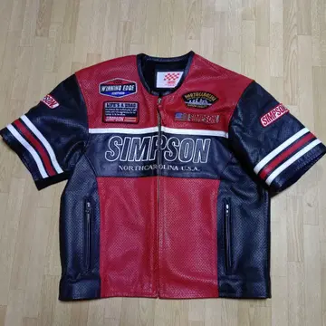 SIMSON 메쉬 가죽 자켓 3L