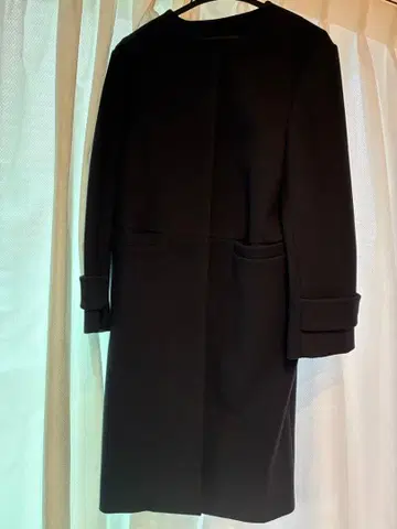 vis 블랙 롱 코트 M 사이즈