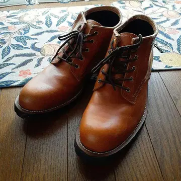 BOREDOM 가죽 워크 부츠 지퍼 포함