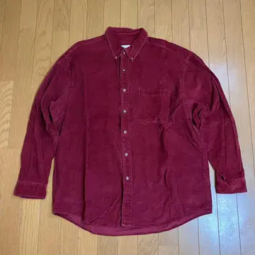 90s Eddie Bauer 코듀로이 긴팔 버튼 다운 셔츠