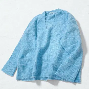 새상품급 MACPHEE 맥피 모헤어 울 V넥 니트 투모로우랜드