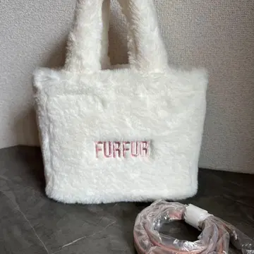 [레어] FURFUR 퍼 숄더백 한정 컬러 핑크