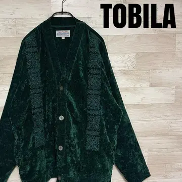 TOBIRA 긴팔 벨로아 가디건 M