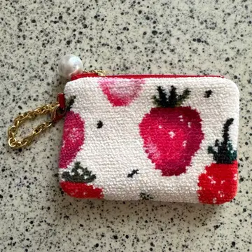 페이러 스트로베리 키&카드 케이스 파우치