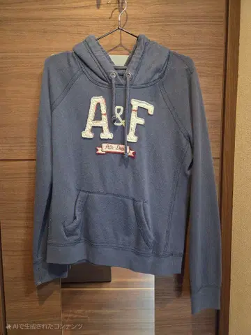 Abercrombie & Fitch 다크 블루 후드티