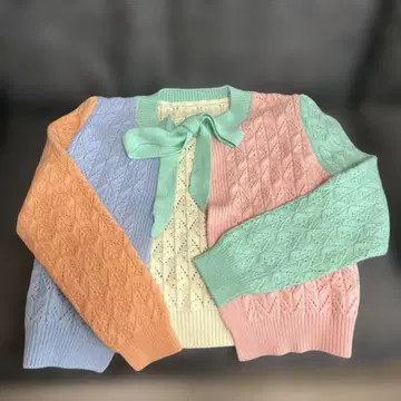 택 포함 새상품 리본 포함 가디건