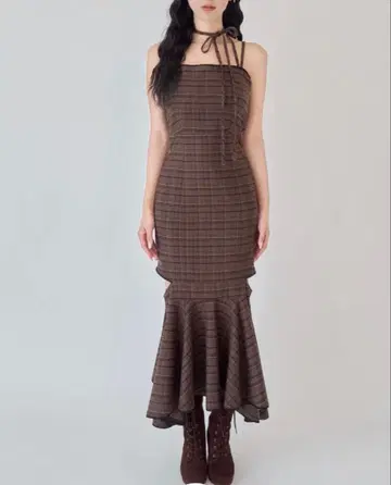 이론 [ yilon ] CUTOUT CHECK OP brown