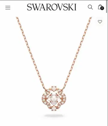 스와로브스키 스파클링 목걸이 Swarovski 클로버