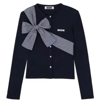 크랭크 가디건 크랭크 리본 니트 한국