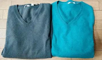 유니클로 캐시미어 스웨터 2개 세트 L 사이즈