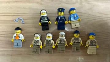 레고 시티 경찰관 폴리스 도둑 미니 피규어 세트 9체 정품