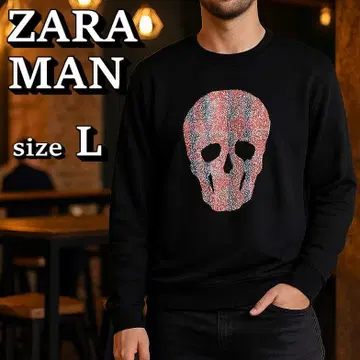 [새상품급] ZARA MAN 스컬 트레이닝복 L 사이즈 블랙