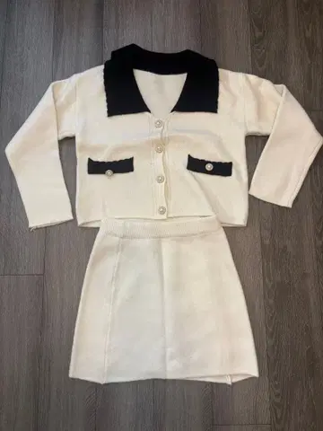 새상품 그레일 GRL 니트 가디건 스커트 셋업