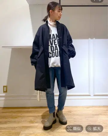 밴야드 스톰 블랙 모즈 코트 프리 사이즈