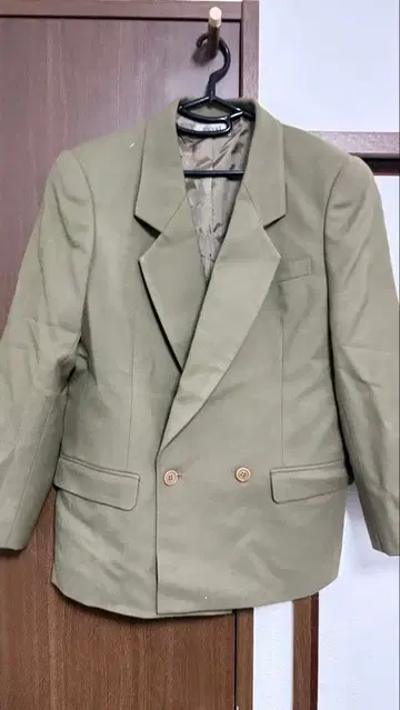 ingrid 카키 더블 브레스트 테일러드 자켓