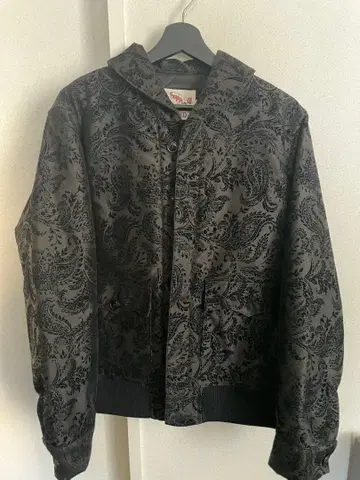 CALEE 페이즐리 자켓 블랙 퀼팅 L 사이즈