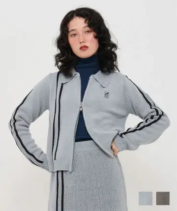 집업 니트 자켓 TINA: JOJUN