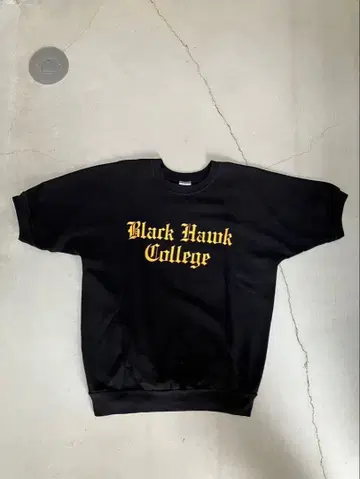 80s 빈티지 반팔 맨투맨 래글런 칼리지