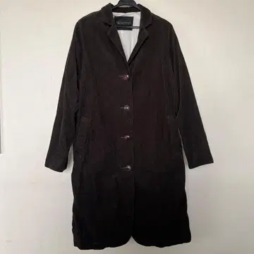 새상품급 써니클라우드 다크 브라운 코듀로이 롱 코트 L