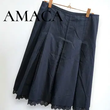 AMACA 플레어 스커트 플리츠 여성용 올 시즌