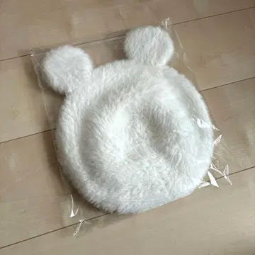 디즈니 복슬복슬 베레모 화이트
