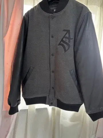 바시티 자켓 M 그레이/블랙