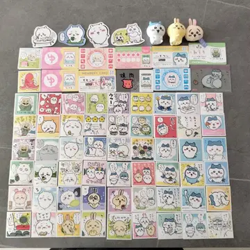 치이카와 (먼작귀) 씰 스티커 카드 피규어 일괄