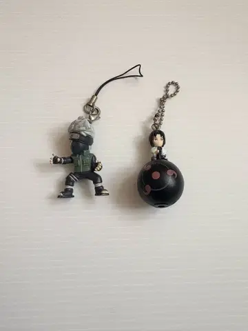 NARUTO 하타케 카카시 스트랩 사스케 볼체인 세트