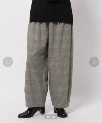 니코앤드 트윌 체크 벌룬 팬츠